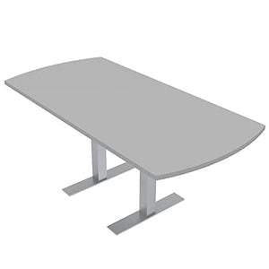 SKUTCHI DESIGNS INC. Conference Table T-Legs | Arc Rectangle Shaped | 6 Person | Harmony Series | Light Gray