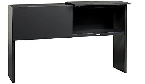 Lorell Charcoal Steel Desk Series Stack Hutch, Gray