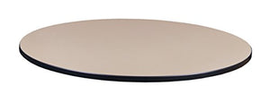 Regency TTRD48BEGY Round Standard Table Top, 48-inch, Beige/Grey
