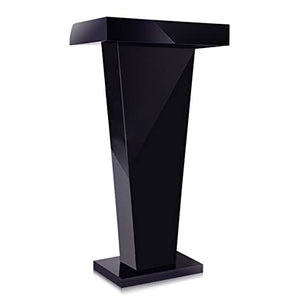 None Lectern Podium Stand, Black School Classroom Teacher's Desk