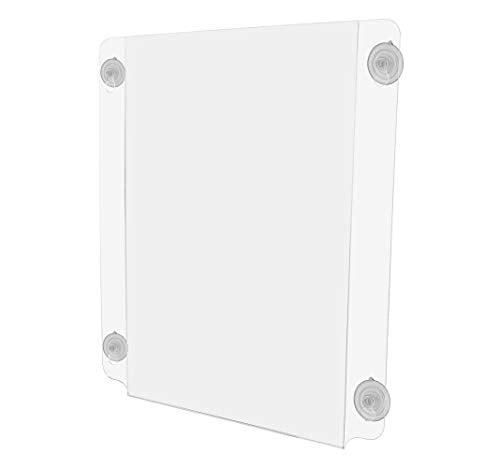 Marketing Holders 12" W x 18" H Window Sign Mount Signage with Suction Cups Pack of 6 Double-Sided Hours of Operation Announcement Holders