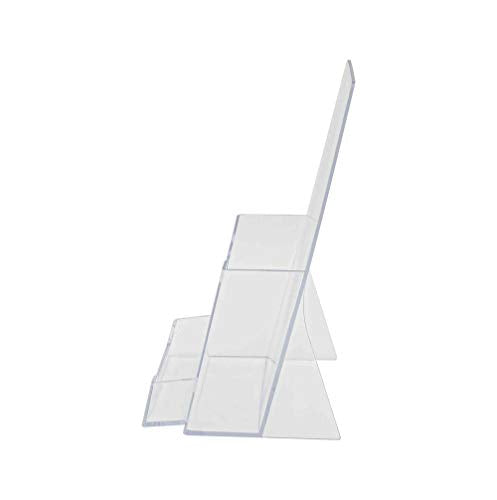Marketing Holders Counter Trifold Brochure Holder with Business Card Pocket Maps Menu Pamphlet Organizer Hand Out 200 Pack