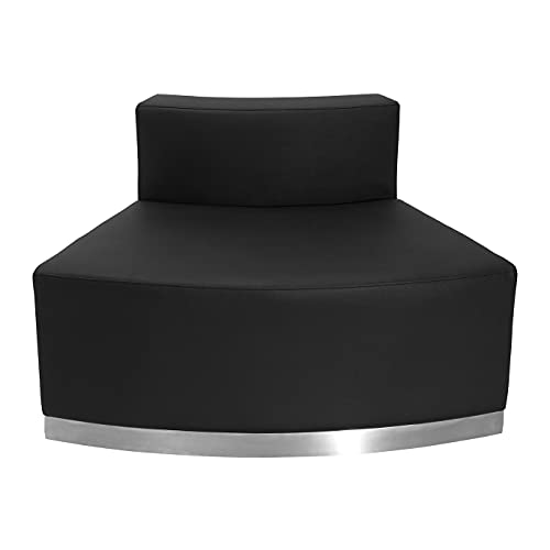 BizChair Black LeatherSoft Reception Configuration - 8 Pieces