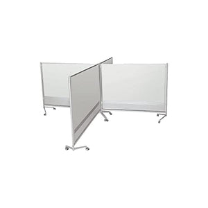 Balt Best-Rite 74764 Mobile Partitions, Laminate, White, 76" x 12" x 74