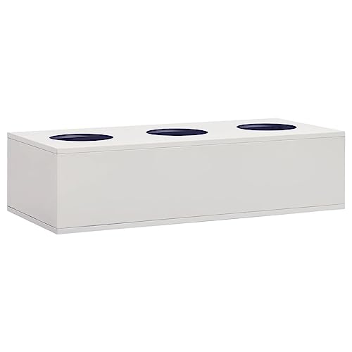 HLELU Classic Steel Office Cabinet, File Storage, Adjustable Shelves, Light Gray, 35.4" x 15.7" x 49.2