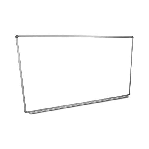 Luxor Home Office School Wall-Mounted Magnetic Dry Erase Whiteboard with Aluminum Frame - 72"W x 40"H