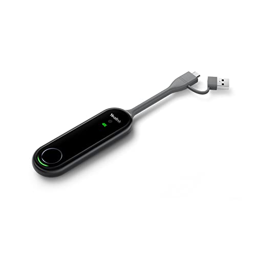 Yealink WPP30 Wireless Presentation Pod for Yealink RoomCast A10 A20 A30 - 4K/30FPS Plug-and-Play
