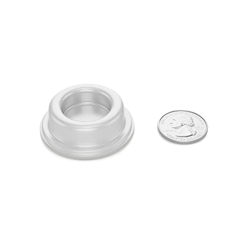 Isolate It! Clear Round Vibration Isolating Wall Stop Door Stop Bumpers - 500 Pack