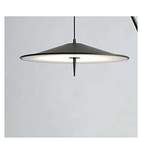 WAOCEO Modern Rustic Black Floor Lamp - Tumbler Design - Living Room Display