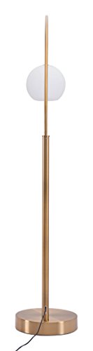 Zuo 56071 Griffith Floor Lamp, Brushed Brass