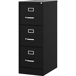 Lorell Fortress Commercial File Cabinet, Black