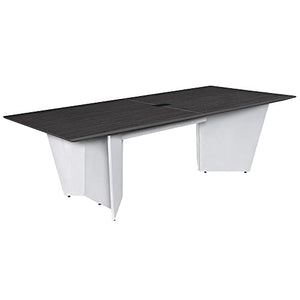 Regency 8 ft Conference Room Table, Ash Grey/White