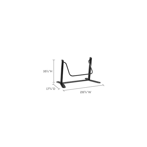 Safco Dynamic Footrest, Black - 29w x 17.75d x 16.5h
