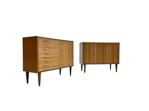 Lschool Mid Century Modern Laminate CREDENZAS/Cabinets, Made in Germany, c. 1960's