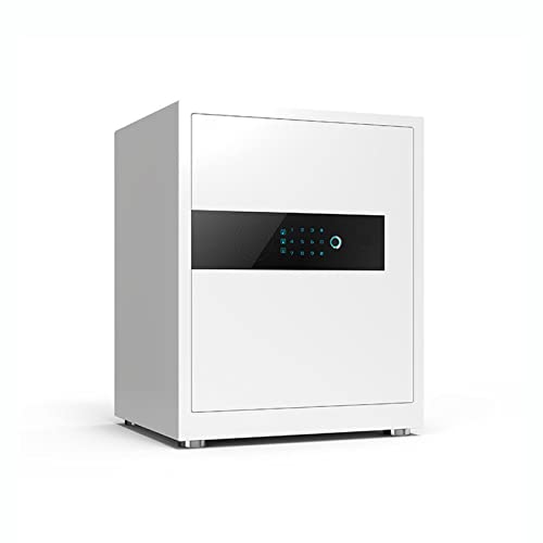 ZYDMJQ Safes and Lock Boxes,Digital Electronic Security Keypad,Fingerprint Safe,Money Box, for Travel Business Use and Home Office (Color : White)
