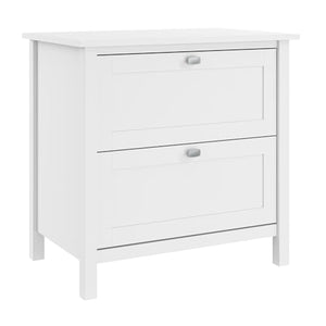Bush Furniture Broadview 2 Drawer Lateral File Cabinet in Pure White