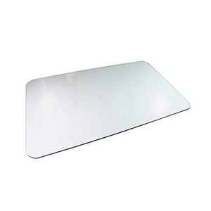 Cleartex Glaciermat, Reinforced Glass Executive Chair Mat for Hard Floors/Carpets, 40" x 53" (FC124053EG)