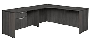 Regency Legacy Single Pedestal Left Corner Credenza - Ash Grey