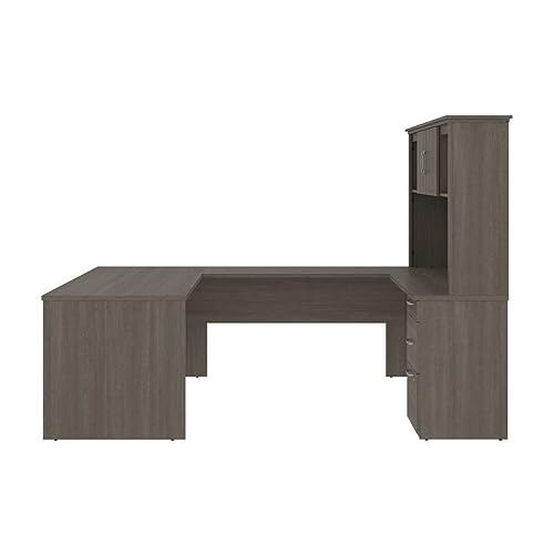 Generic U Shaped Desk with Pedestal and Hutch