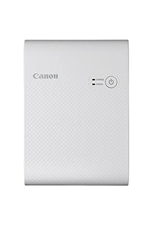 Canon SELPHY Square QX10 Portable Photo Printer, Wi-Fi Connectivity, USB Charging, Dye Sublimation Printing, 100 Year Print Life, Square Photo Paper, SELPHY Photo Layout App INTL Model (White)