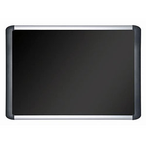 MasterVision MVI Series Black Foam Soft-Touch Notice Bulletin Board, Wall Mounting Push Pin Board, 48" x 96",
