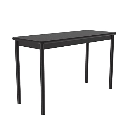 Correll Office Workstation Table, 30"x72", Black Granite