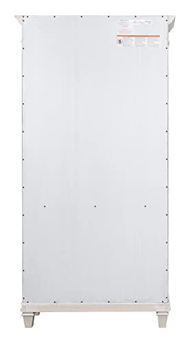 Martin Furniture Hartford White Open Wood Bookcase & Storage Cabinet