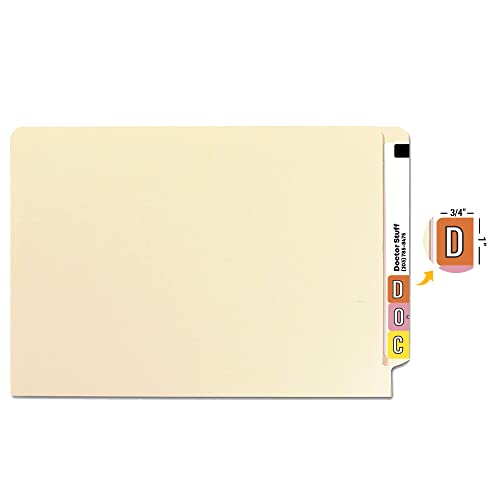 Doctor Stuff - Alphabet Letters for File Folders, 1 Pack Each A-Z Plus Mc, 6075 Labels, NO File Box or Indexes, Barkley/Sycom FABKM - BRAM Series Compatible Alpha Stickers, 1" x 1-1/2", 27 Packages
