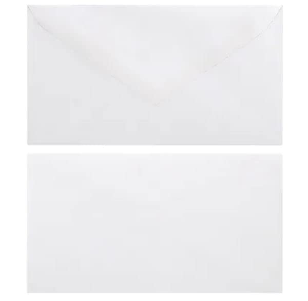#6-3/4 White Wove V-Flap Envelopes, 3-3/5" W x 6-1/2" L, 24lb. - 5,000 Pack