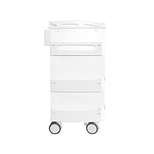 TrippNT Core DX Cart with White Drawers, Hinged Door, and Railtop