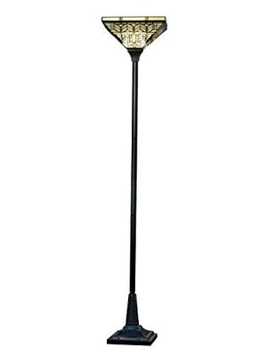Dale Tiffany TR17183 Arizona Mission Torchiere Floor Lamp, 71" High, Amber