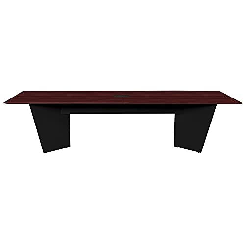 Regency 8 ft Mahogany/Black Conference Room Table