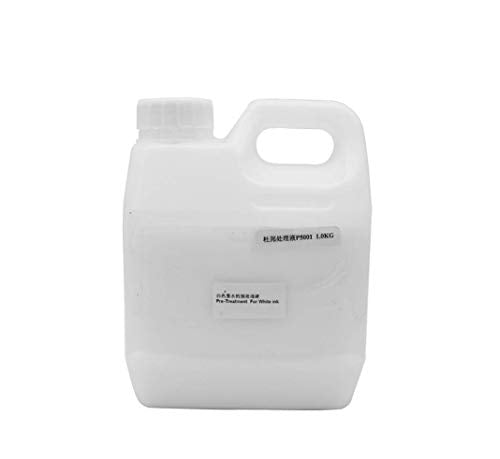 Textile Ink (CMYK) White Textile Ink,Cleaning Liquid Textile White Ink Fixing Agent for DTG Flatbed Printer Print on t-Shirt