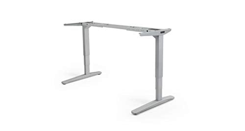UPLIFT Desk - V2 2-Leg Height Adjustable Standing Desk Frame (White) with Advanced 1-Touch Digital Memory Keypad