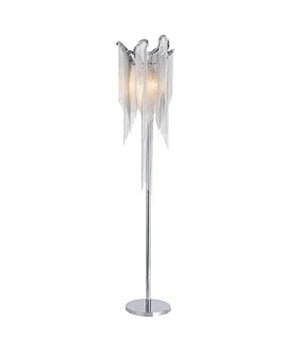KAACH Dimmable Modern Silver Tassel Floor Lamp