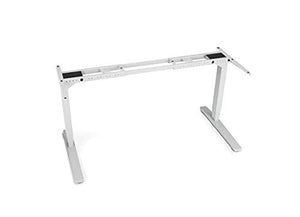 UPLIFT Desk - V2 2-Leg Height Adjustable Standing Desk Frame (White) with Advanced 1-Touch Digital Memory Keypad