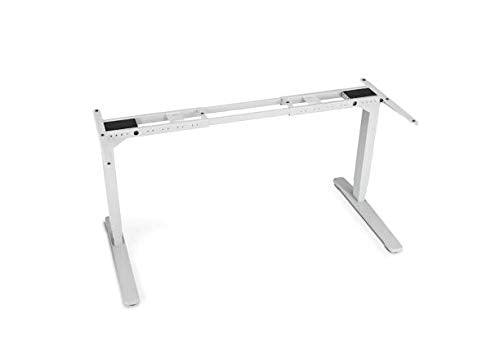 UPLIFT Desk - V2 2-Leg Height Adjustable Standing Desk Frame (White) with Advanced 1-Touch Digital Memory Keypad