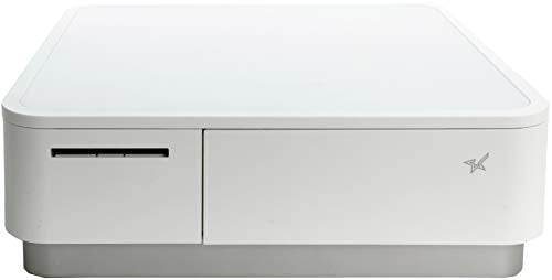 Star Micronics mPOP Integrated Receipt Printer & Cash Drawer with Tablet Stand - White
