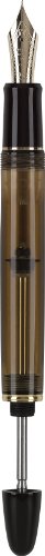 PILOT Custom 823 Fountain Pen, Amber Barrel, Medium Nib, Blue Ink (60556)
