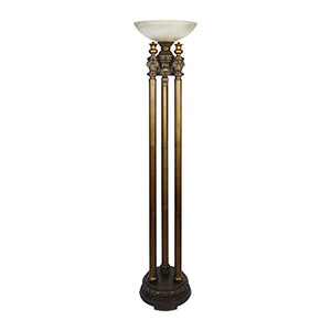 Diamond Athena Torchiere Floor Lamp, Bronze, 18W X 18D X 72H