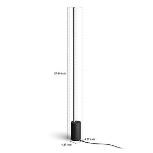 Philips Hue Gradient Signe Floor Lamp 2-Pack - Black, Alexa, Apple HomeKit, Google Assistant