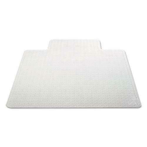 Generic Studded Chair Mat for Flat Pile Carpet, 36 x 48, Lipped, Clear - Office Desk Accessories