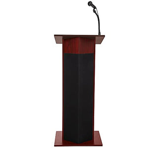 OEF Furnishings Power Plus Lectern, Mahogany