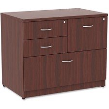Lorell 69541 Prominence Lateral File, Mahogany Laminate Top