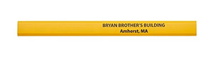 Pencil Guy Promotional Personalized Imprinted Carpenter Pencils- 1000 per box Yellow