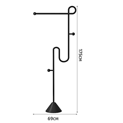 BinOxy Freestanding Coat Rack Clothes Storage Display Rack - Gold