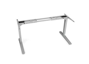 UPLIFT Desk - V2 2-Leg Height Adjustable Standing Desk Frame (Gray) with Advanced 1-Touch Digital Memory Keypad