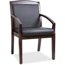 Lorell Wood Guest Chair, Black/Espresso, 23-1/4 by 24-3/8 by 35.88-Inch