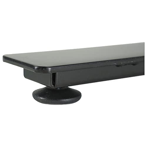 Alera Electric Adjustable Table Base, 2-Stage, Black, 48-72w x 24-36d x 27.5-47.2h