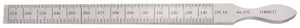Starrett 270 7/16-Inch by 6-1/4-Inch Taper Gage Inch and Millimeter Graduation